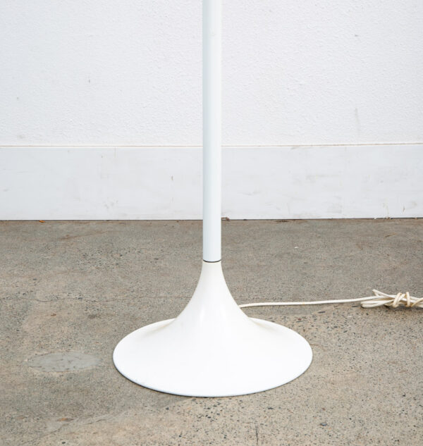 Mid century Modern Floor Lamp White Round Orb Vintage Knud Christensen Denmark - Image 5