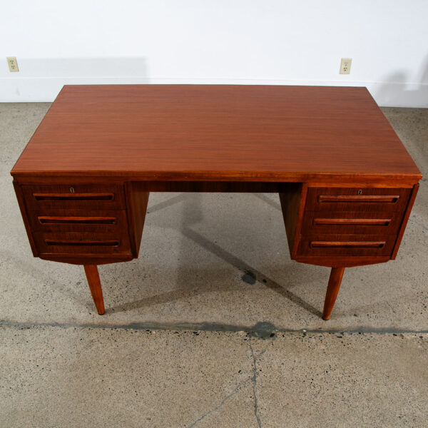Mid Century Danish Modern Desk Office Executive Teak J Svenstrup Bar Denmark - Image 7