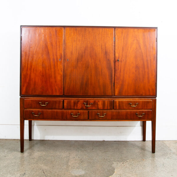 Mid Century Danish Modern Credenza Highboard Bar Sideboard Denmark Mcm Drawers - Image 2