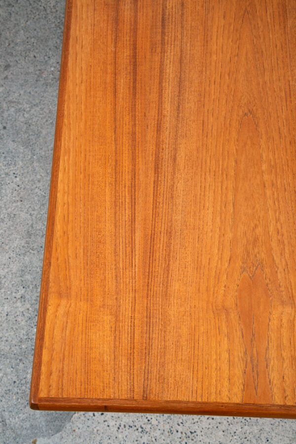 Mid Century Danish Modern Coffee Table Mobler Surfboard Teak Denmark Refinished - Image 11