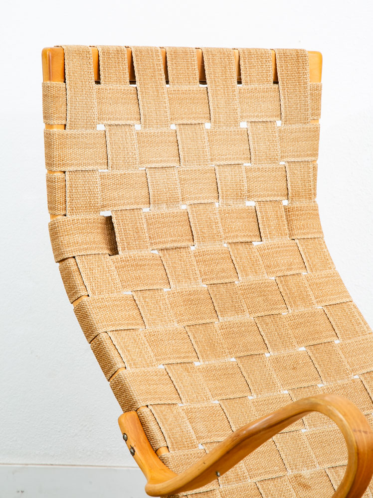 Mid Century Danish Modern Lounge Chairs Dux Bruno Mathsson Pernilla Canvas Tan - Image 11