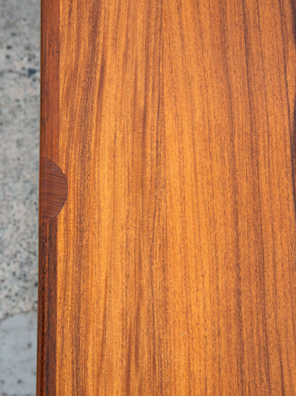 Mid Century Danish Modern Coffee Table Plinth Rosewood Rounded Rectangle Mobler - Image 12