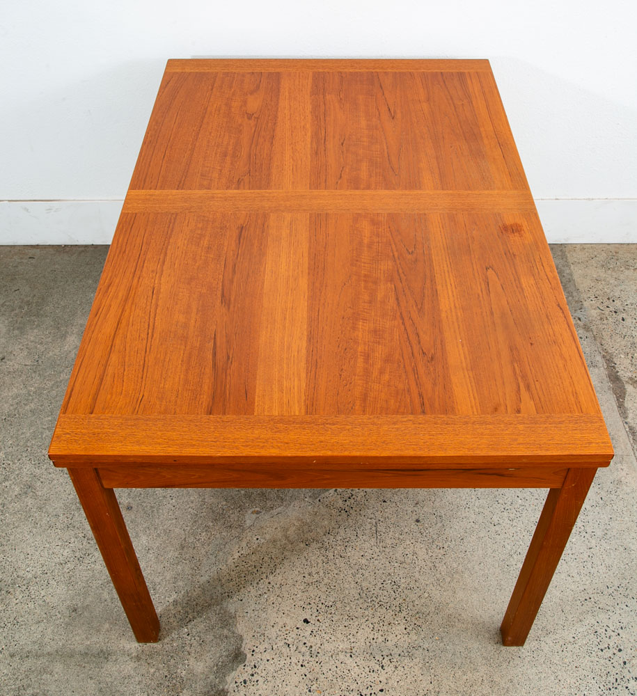 Mid Century Danish Modern Dining Table Teak Extension x2 Draw Leaf Denmark AM - Image 12