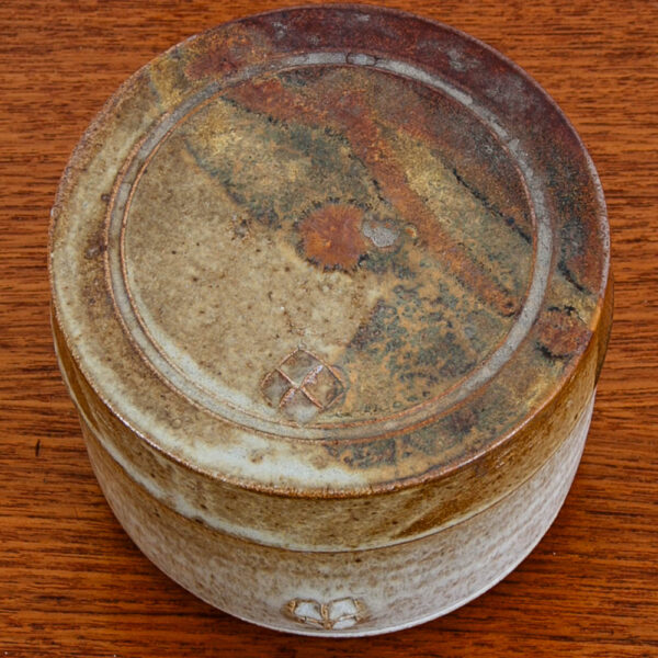 Art Pottery Lidded Box Ceramic Vessel Craig Easter Glazed Round Signed - Image 4