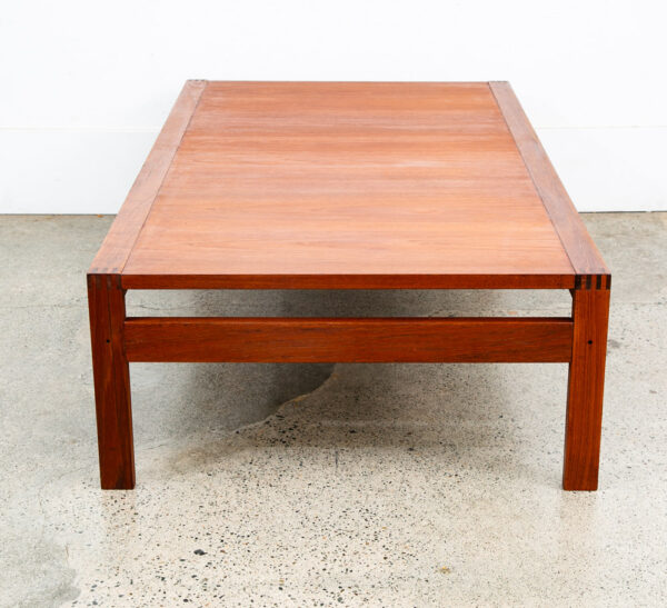 Mid Century Danish Modern Coffee Table Teak France Sons Rectangle Refinished - Image 4