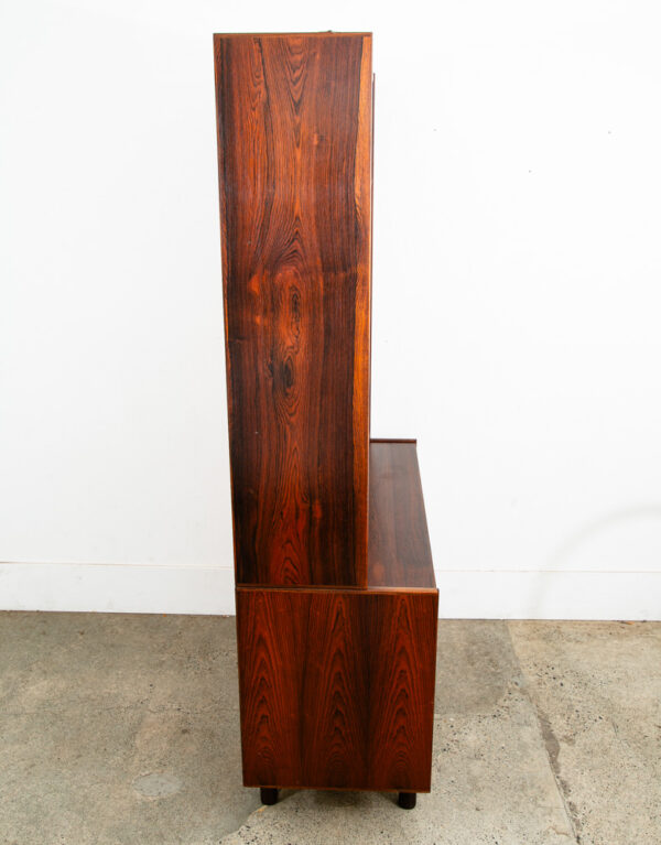Mid Century Danish Modern Bookshelf Dresser Rosewood Credenza Kai Winding Drawer - Image 3