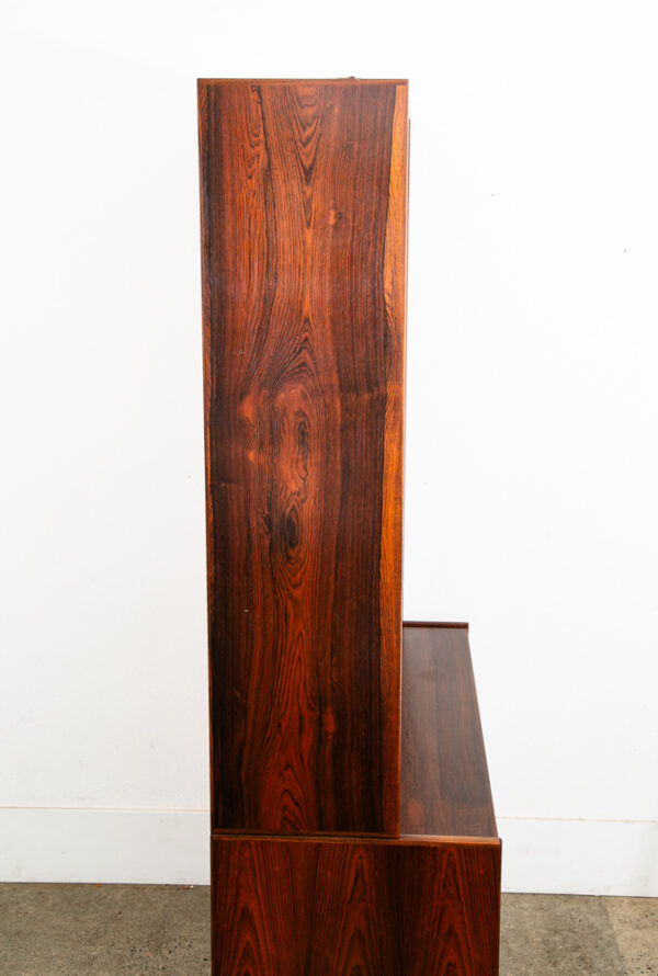 Mid Century Danish Modern Bookshelf Dresser Rosewood Credenza Kai Winding Drawer - Image 6