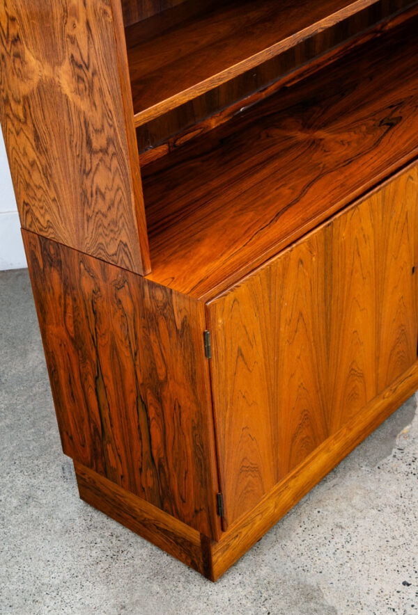Mid Century Danish Modern Cabinet Brazilian Rosewood Bookshelf Poul Hundevad Mcm - Image 8