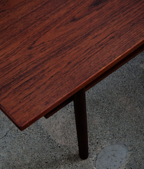 Mid Century Danish Modern Coffee Table Solid Teak Denmark Surfboard Shelf Mcm M - Image 8