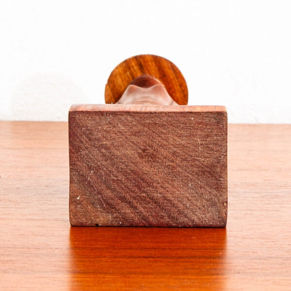 Hand Made Artisan Abstracted Woman Sculpture Carved Solid Walnut Studio Designed - Image 7