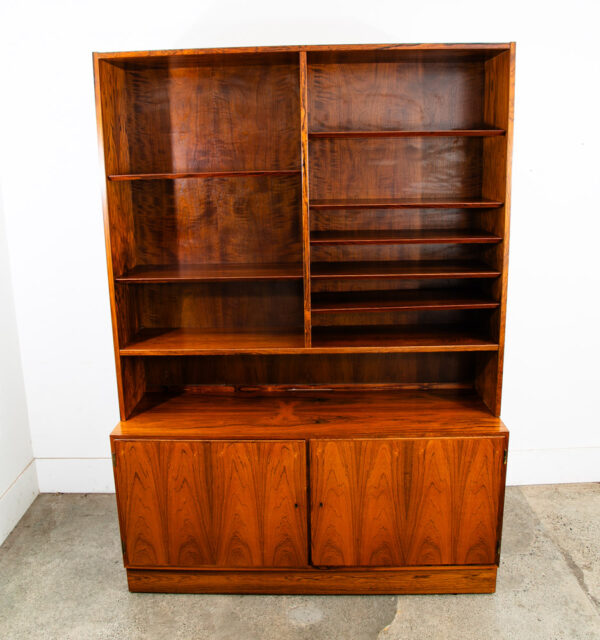 Mid Century Danish Modern Cabinet Brazilian Rosewood Bookshelf Poul Hundevad Mcm - Image 2