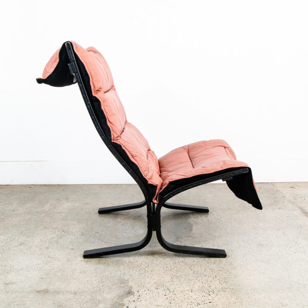 Mid Century Danish Modern Lounge Chairs Ingmar Relling Westnofa Pink Leather - Image 9