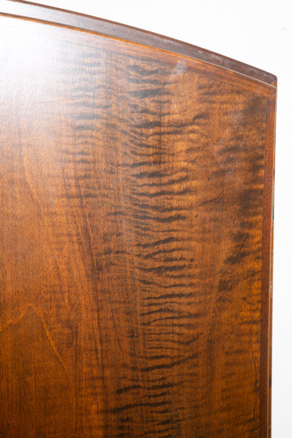 Mid Century Danish Modern Credenza Highboard Cabinet Walnut Arched Door 6 drawer - Image 12