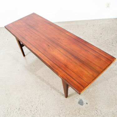 Mid Century Danish Modern Coffee Table Rosewood Mcm Vintage Denmark 60 in Mcm