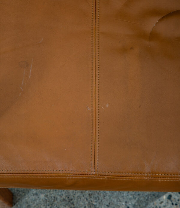 Mid Century Danish Modern Lounge Chair Armchair Rosewood Kayser Vante Leather - Image 9