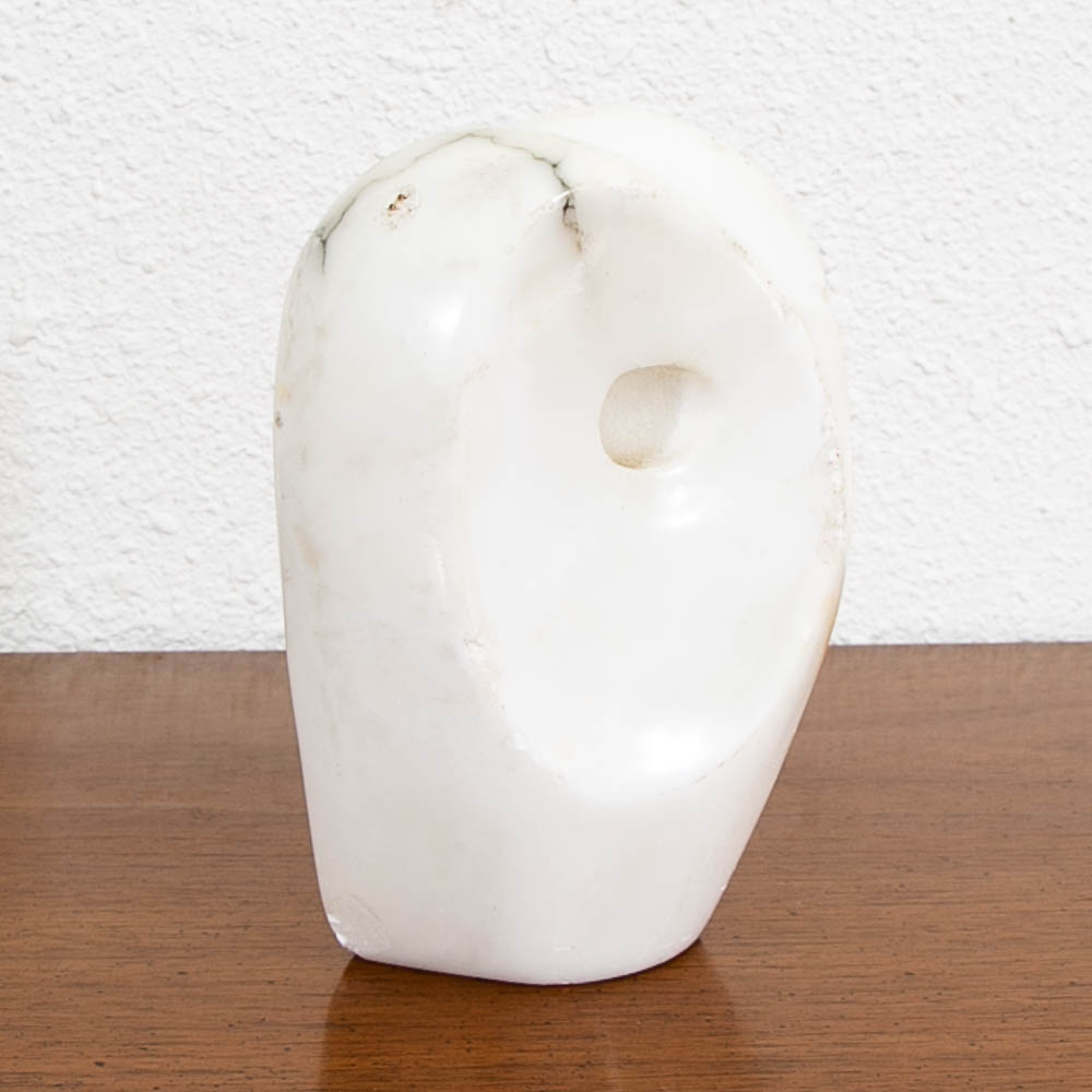 Mid Century Modern Owl Bookends White Marble Italian Pair Figurine Solid Heavy - Image 4
