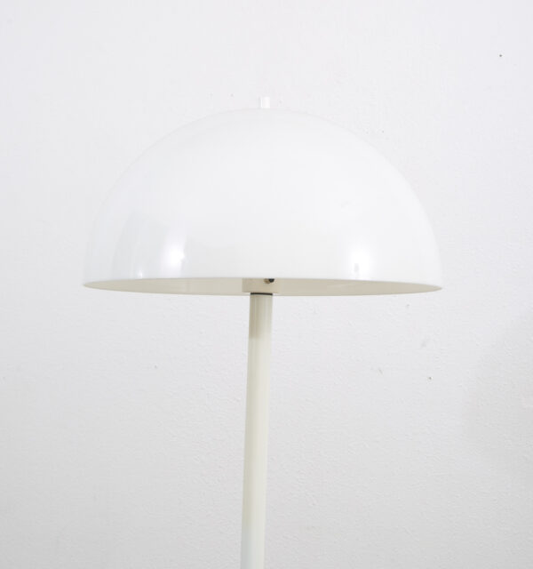 Mid century Modern Floor Lamp White Round Orb Vintage Knud Christensen Denmark - Image 4