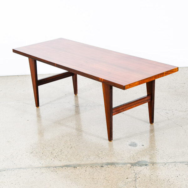 Mid Century Danish Modern Coffee Table Rosewood Mcm Vintage Denmark 60 in Mcm - Image 10