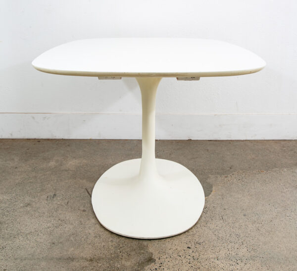 Mid Century Modern Dining Table Oval Tulip Burke Knoll Vintage Mcm Leaf x2 - Image 10