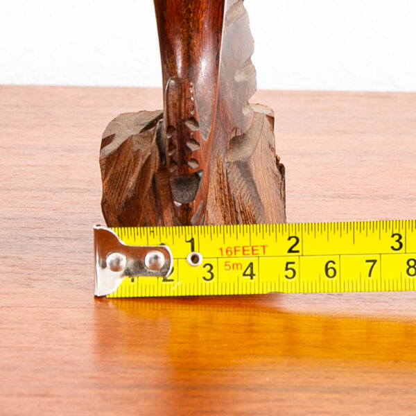 Mid Century Modern Fish Sculpture Carved Solid Rosewood Studio Made Swordfish - Image 12