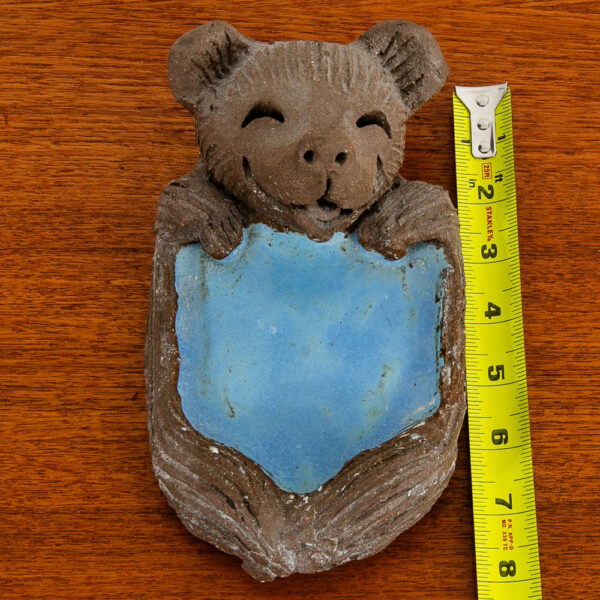 Art Pottery Earthenware Baby Bear Soap Dish Blue Margaret Hudson Studio Designed - Image 11