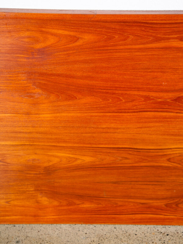 Mid Century Danish Modern Headboard Bed Frame Teak King Sz Rectangular Size Mcm - Image 9