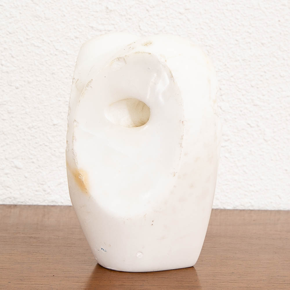 Mid Century Modern Owl Bookends White Marble Italian Pair Figurine Solid Heavy - Image 8