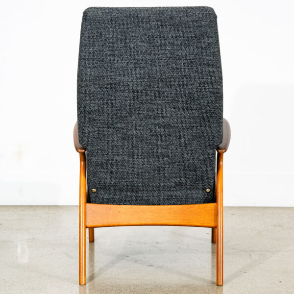 Mid Century Danish Modern Lounge Chair Recliner Christian Sorensen Teak Oak Mcm - Image 6