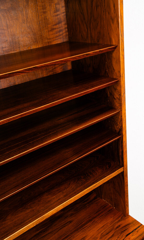 Mid Century Danish Modern Cabinet Brazilian Rosewood Bookshelf Poul Hundevad Mcm - Image 6