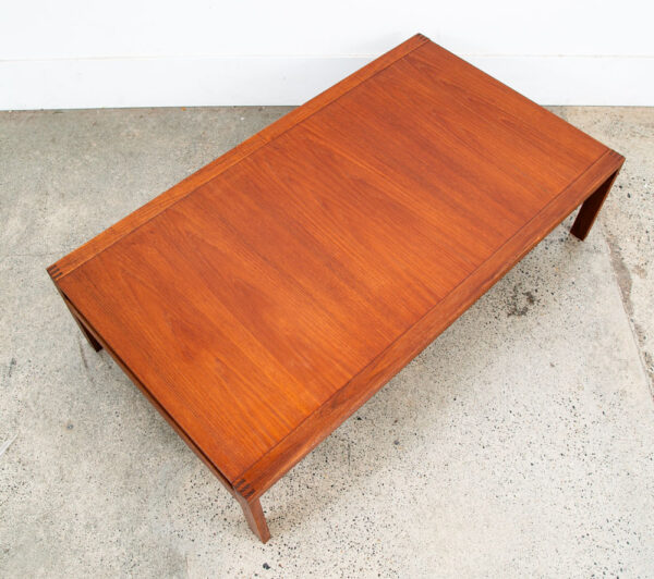 Mid Century Danish Modern Coffee Table Teak France Sons Rectangle Refinished - Image 8