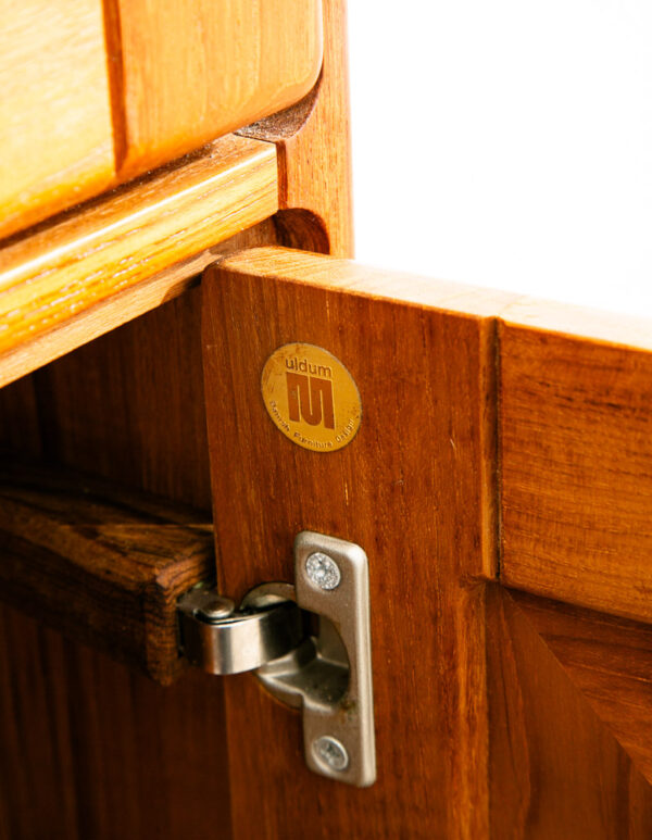 Mid Century Danish Modern Cabinet Uldum Mobler Hutch Credenza Display Teak Glass - Image 7