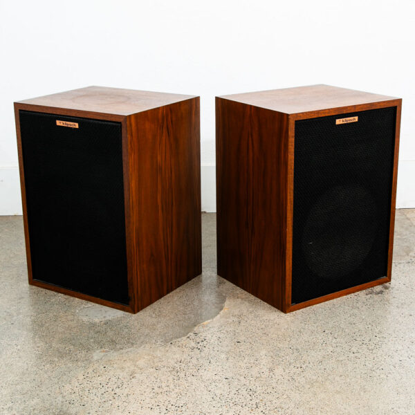 Mid Century Modern Speakers Klipsch Heresy HWO 1982 Vintage Audiophile K-22 K-77