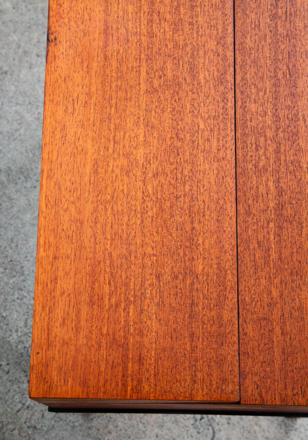 Mid Century Danish Modern Sewing Table Cabinet Flip Top Denmark Teak Denmark Mcm - Image 9
