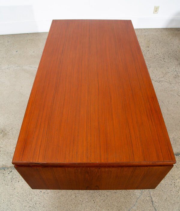 Mid Century Danish Modern Desk Office Executive Teak J Svenstrup Bar Denmark - Image 3