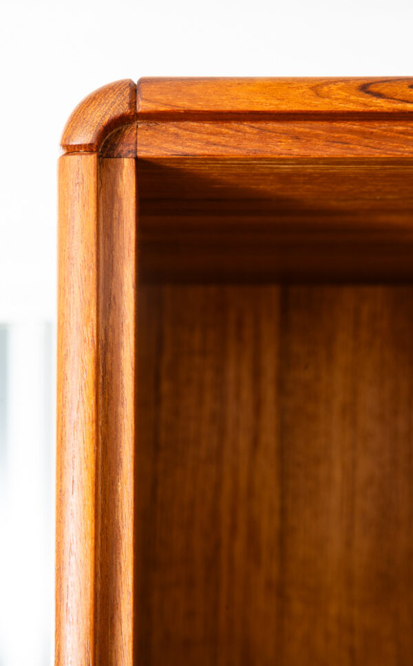 Mid Century Danish Modern Cabinet Uldum Mobler Hutch Compact Display Teak Shelf - Image 11