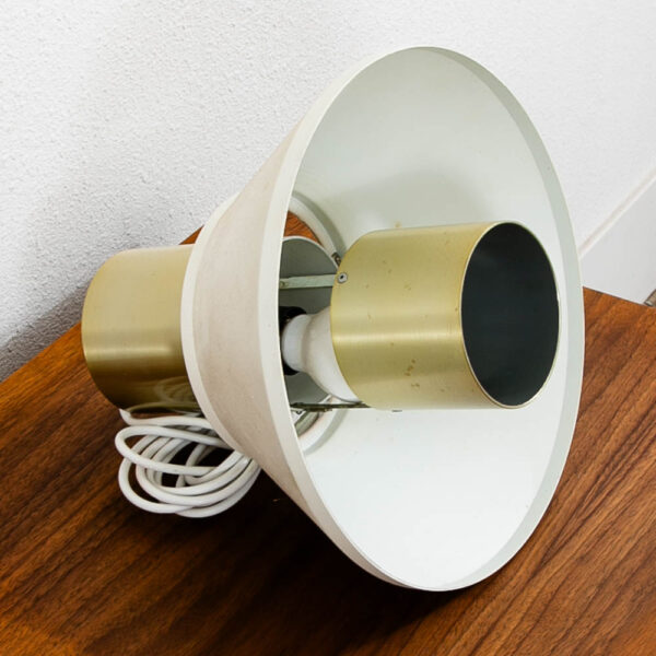 Mid Century Modern Fog & Morup Pendant Light White Round Jo Hammerborg Hanging - Image 2
