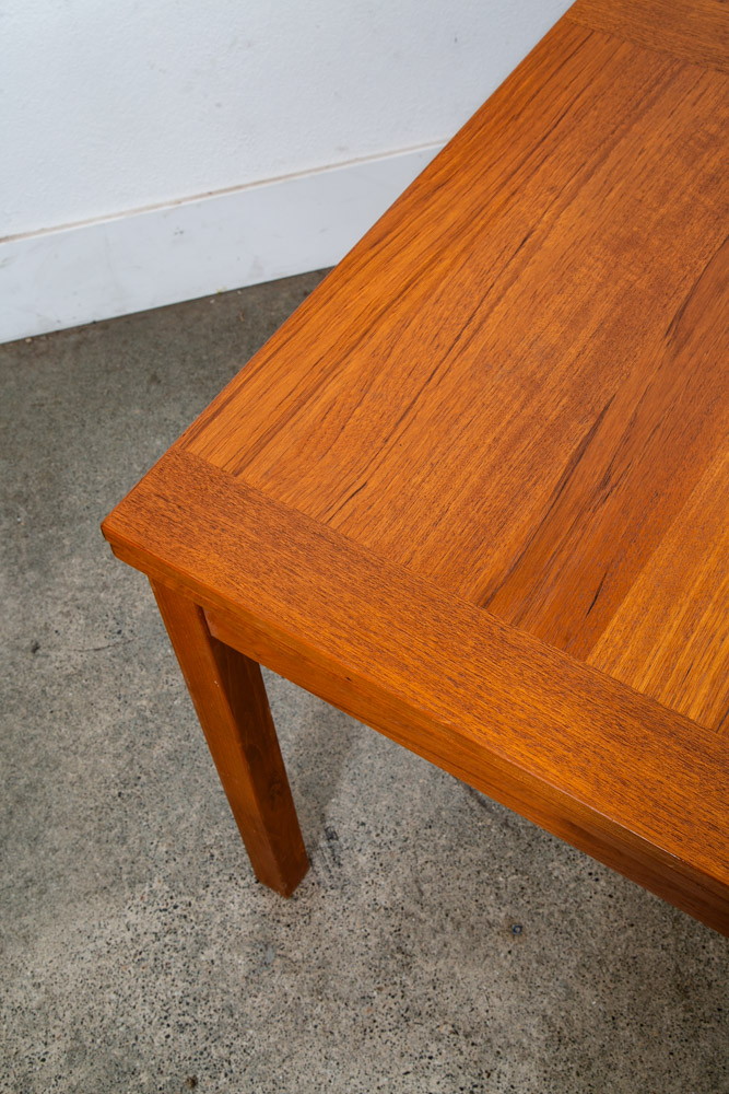 Mid Century Danish Modern Dining Table Teak Extension x2 Draw Leaf Denmark AM - Image 9