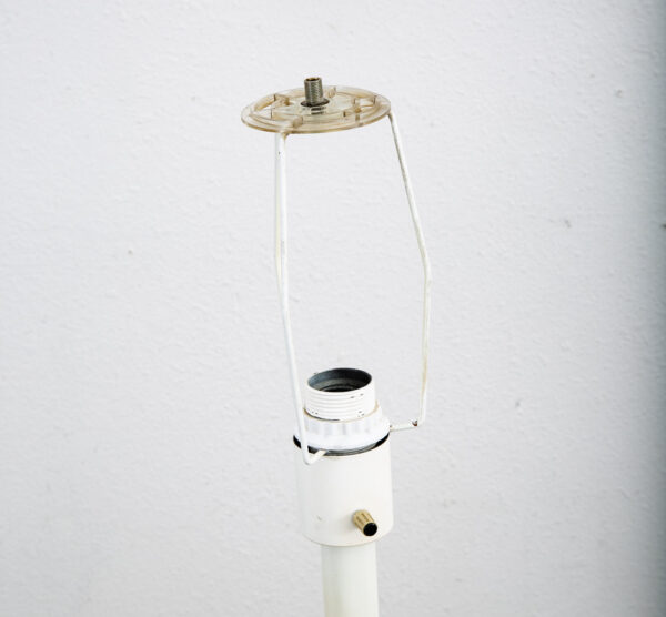 Mid century Modern Floor Lamp White Round Orb Vintage Knud Christensen Denmark - Image 7