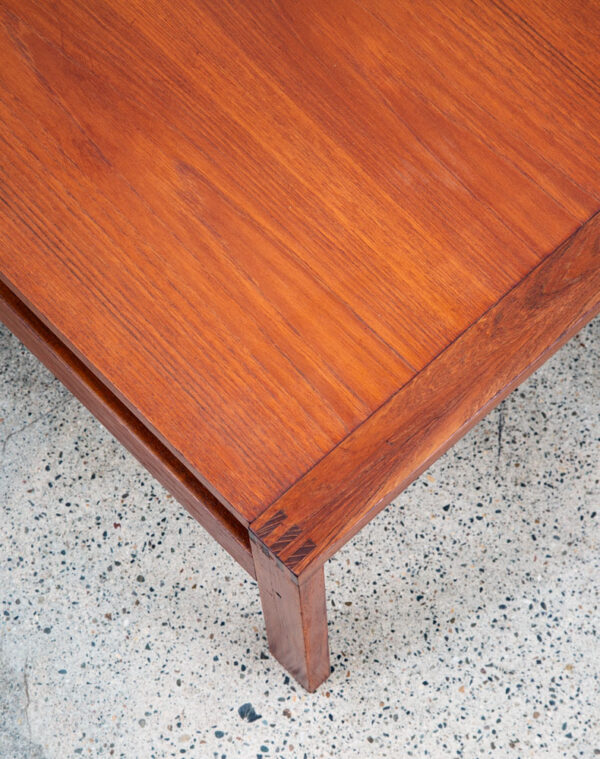 Mid Century Danish Modern Coffee Table Teak France Sons Rectangle Refinished - Image 10