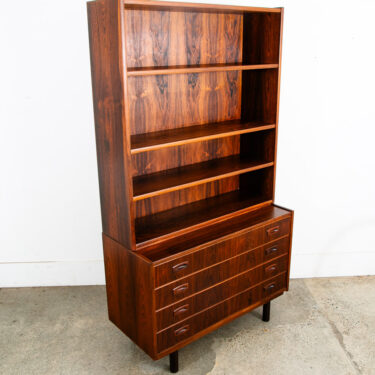 Mid Century Danish Modern Bookshelf Dresser Rosewood Credenza Kai Winding Drawer