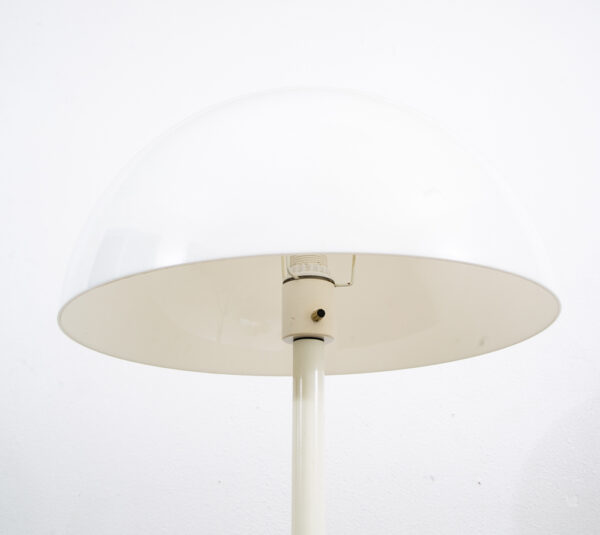 Mid century Modern Floor Lamp White Round Orb Vintage Knud Christensen Denmark - Image 3