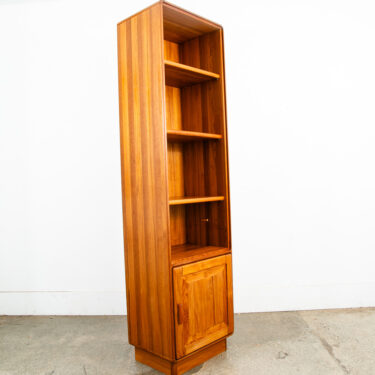 Mid Century Danish Modern Cabinet Uldum Mobler Hutch Compact Display Teak Shelf