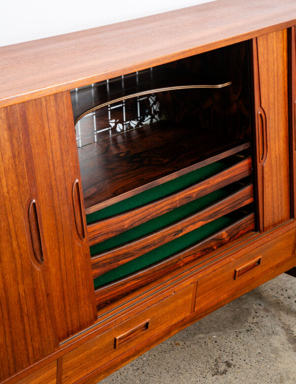 Mid Century Danish Modern Credenza Westergaards Silkeborg Sideboard Large Cabinet - Image 7