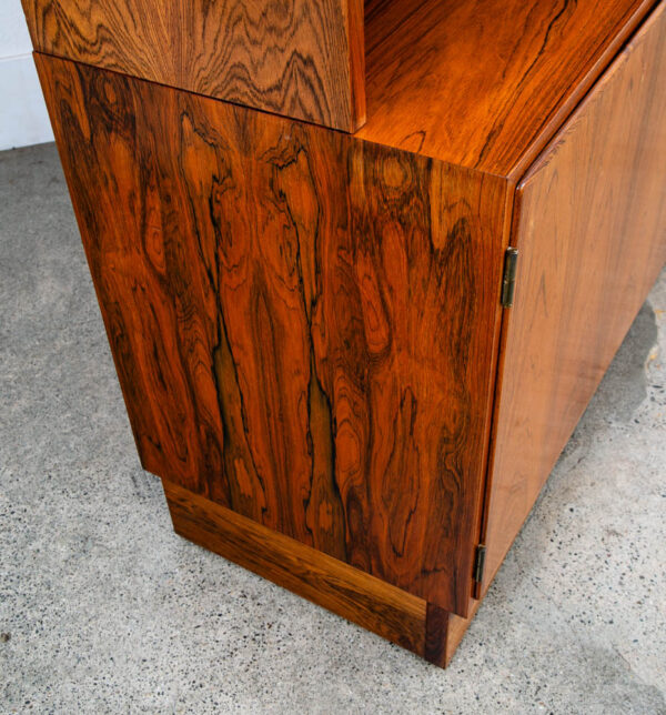 Mid Century Danish Modern Cabinet Brazilian Rosewood Bookshelf Poul Hundevad Mcm - Image 12