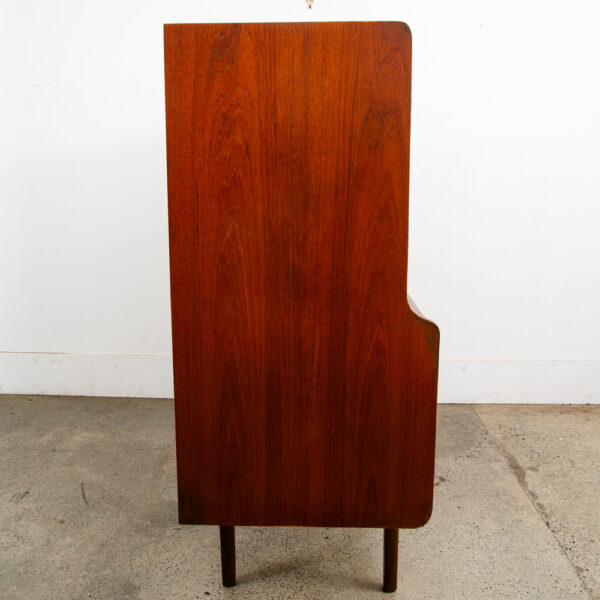 Mid Century Danish Modern Credenza Highboard Teak Sliding Doors Bar Mobler Mcm - Image 3