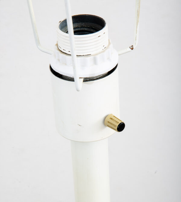 Mid century Modern Floor Lamp White Round Orb Vintage Knud Christensen Denmark - Image 8