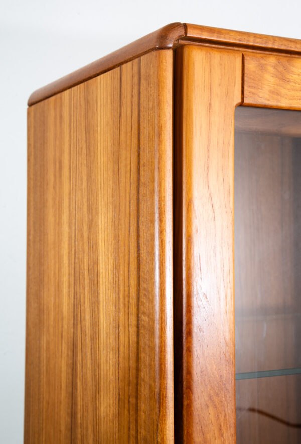 Mid Century Danish Modern Cabinet Uldum Mobler Hutch Credenza Display Teak Glass - Image 11