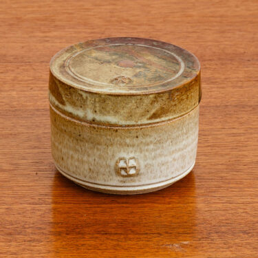 Art Pottery Lidded Box Ceramic Vessel Craig Easter Glazed Round Signed