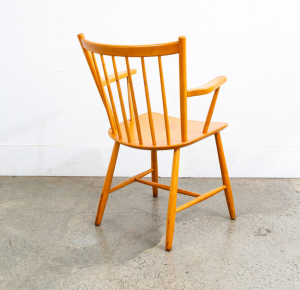 Mid Century Danish Modern Side Chair Armchair Wood FDB J42 Borge Mogensen Mcm - Image 4