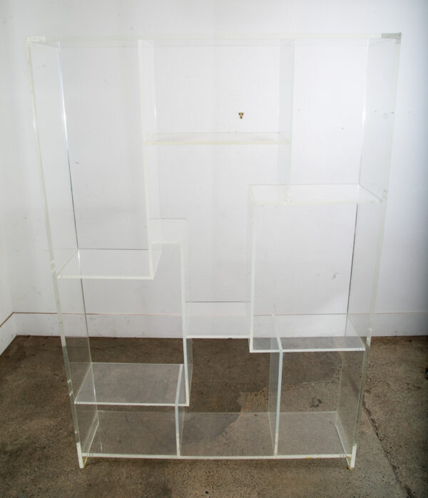 Mid Century Modern Lucite Acrylic Display Vintage Translucent Shelving 1970s Mcm - Image 9